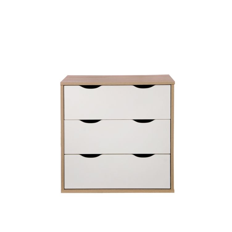 Alton 3 Drawer Chest - Sonoma Oak & White - image 3
