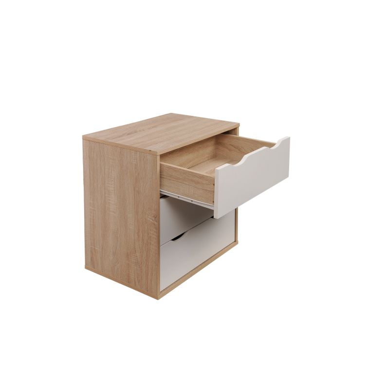 Alton 3 Drawer Chest - Sonoma Oak & White - image 4