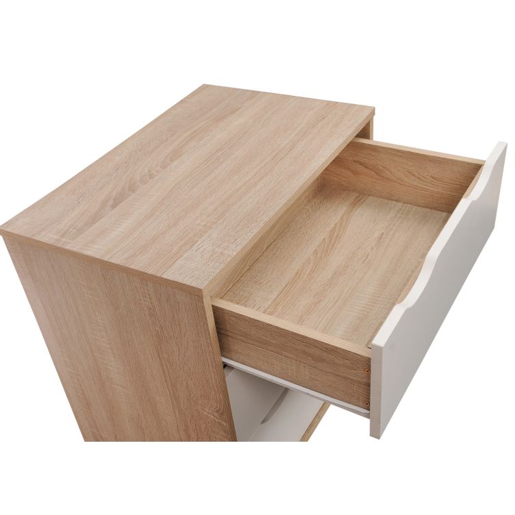Alton 3 Drawer Chest - Sonoma Oak & White - image 5