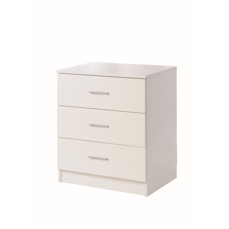 Rio Costa 3 Drawer Chest - White - image 1