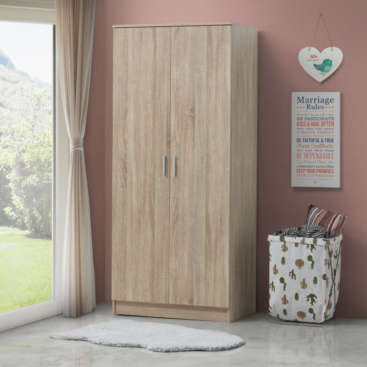 Rio Costa 2 Door Wardrobe – Sonoma Oak – image 1