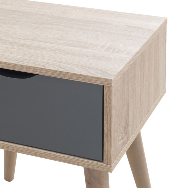 Alford 1 Drawer Lamp Table - Sonoma Oak & Grey - image 5