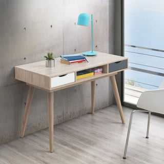 Alford 2 Drawer Desk - Sonoma Oak & Grey - image 1