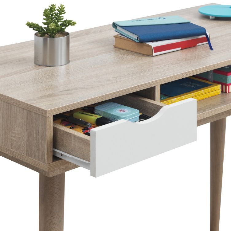 Alford 2 Drawer Desk - Sonoma Oak & Grey - image 6