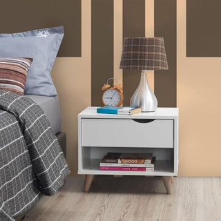 Pulford 1 Drawer Nightstand - White - image 1