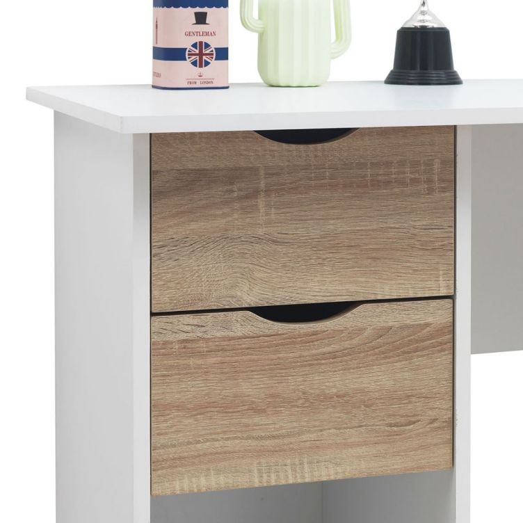 Pulford 2 Drawer Desk - White - image 4
