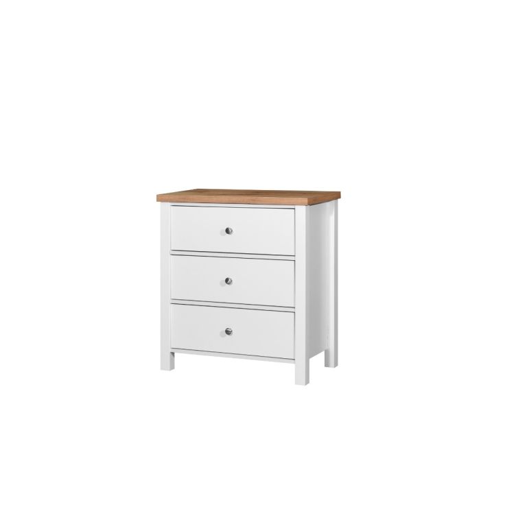Astbury 3 Drawer Chest - White & Oak - image 3
