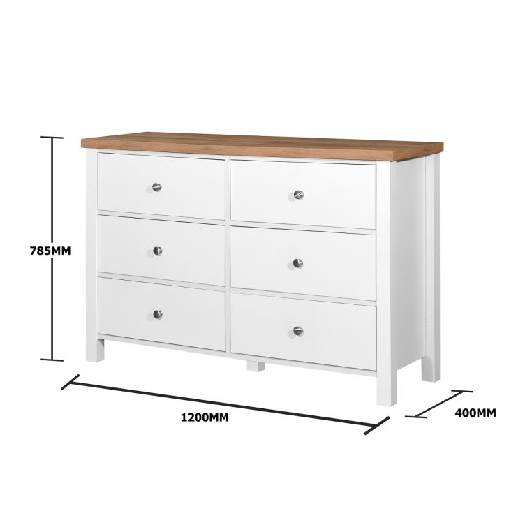 Astbury 6 Drawer Chest - White & Oak - image 2