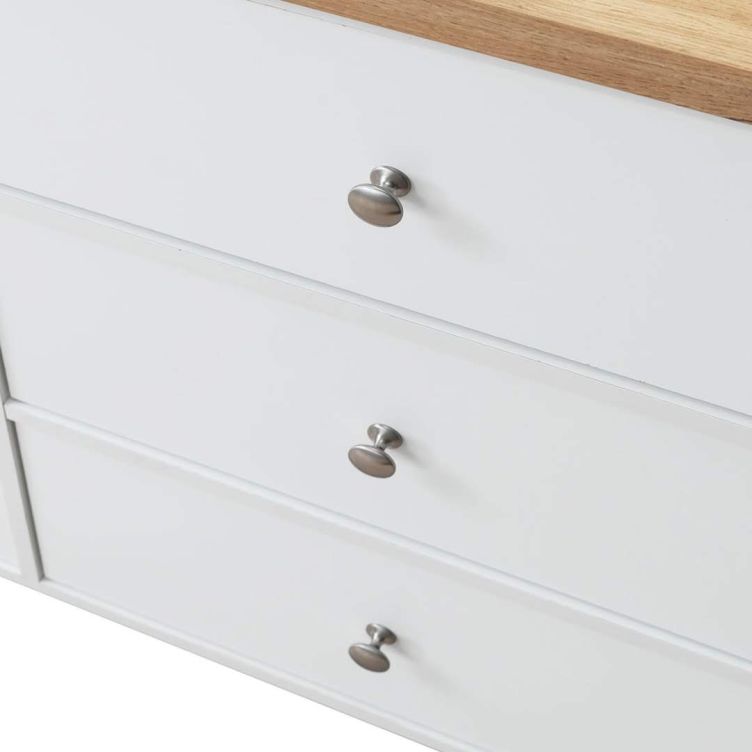 Astbury 6 Drawer Chest - White & Oak - image 8