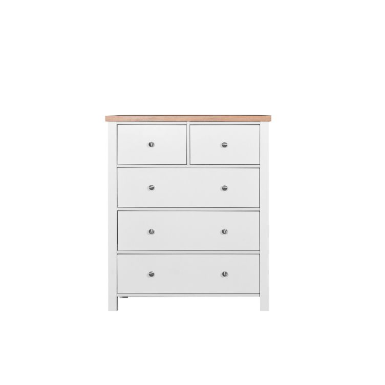 Astbury 3+2 Drawer Chest - White & Oak - image 4