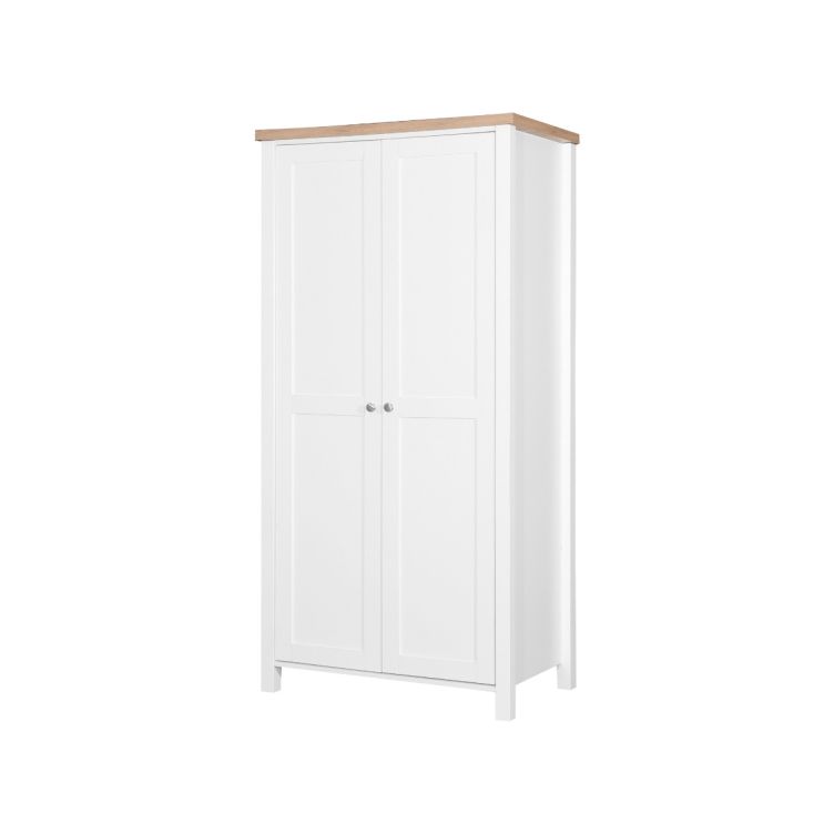 Astbury 2 Door Wardrobe – White & Oak – image 3