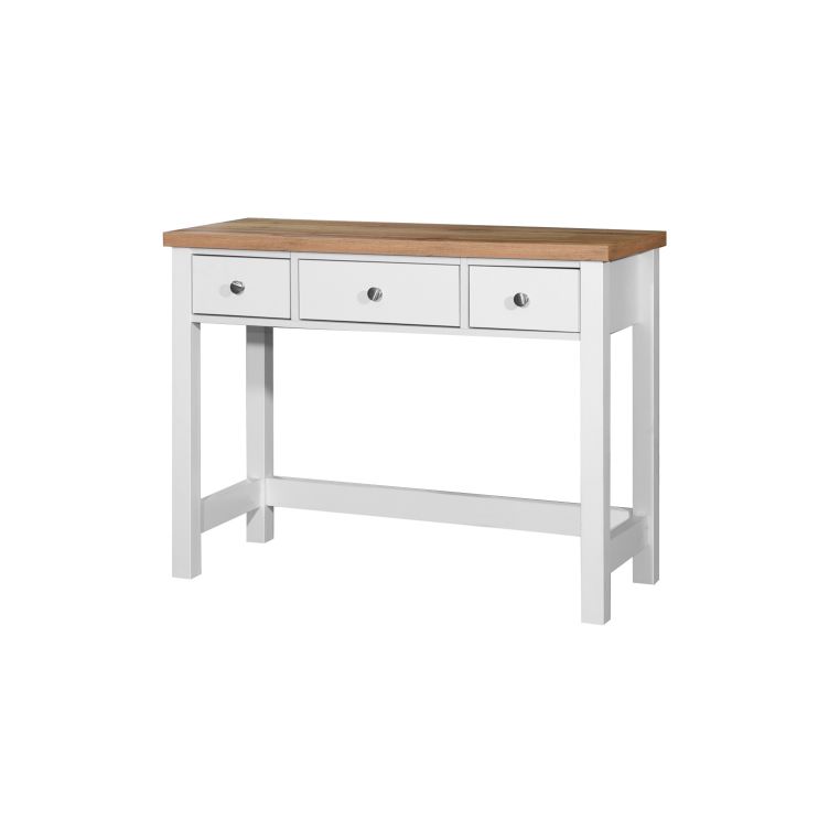 Astbury 3 Drawer Dressing Table - White & Oak - image 3