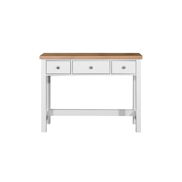 Astbury 3 Drawer Dressing Table - White & Oak - image 4