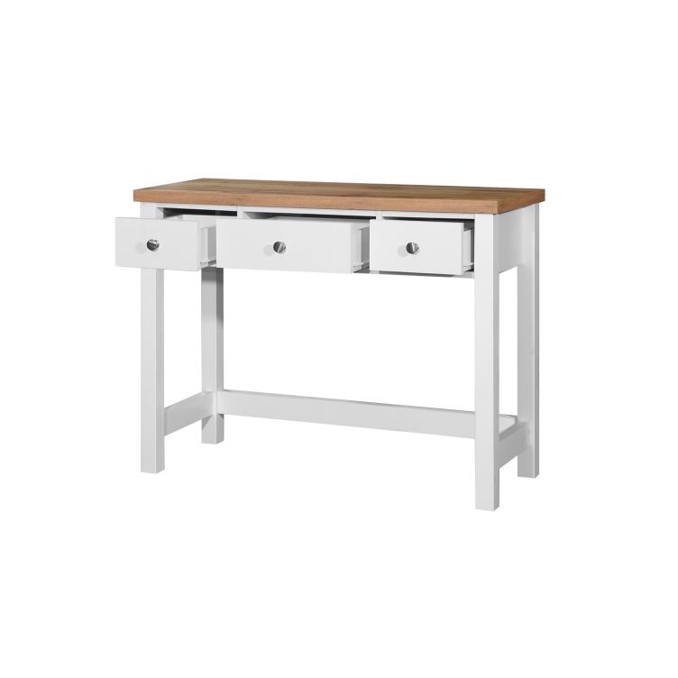 Astbury 3 Drawer Dressing Table - White & Oak - image 5