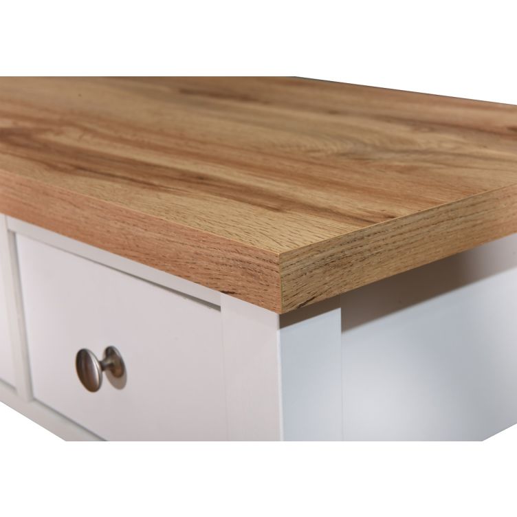 Astbury 3 Drawer Dressing Table - White & Oak - image 7