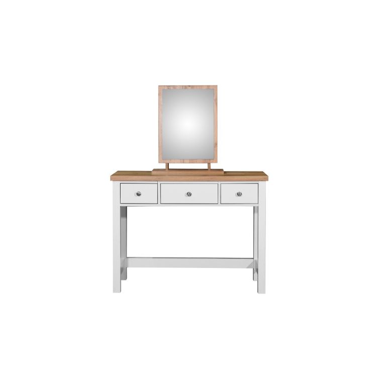 Astbury 3 Drawer Dressing Table - White & Oak - image 8
