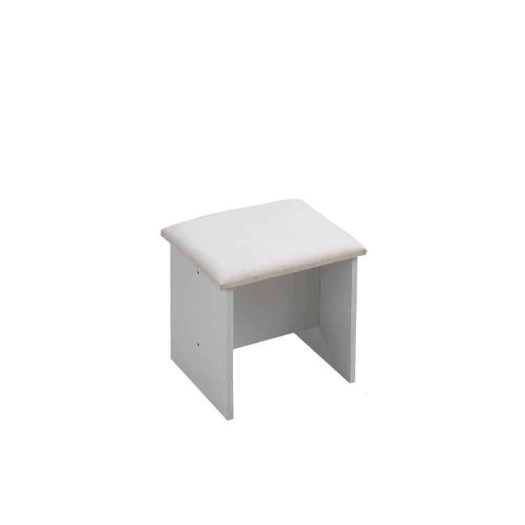 Astbury Cushioned Dressing Table Stool - White - image 3
