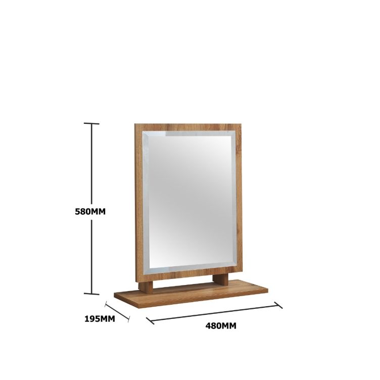 Astbury / Eaton Bevelled Mirror - Wotan Oak - image 5