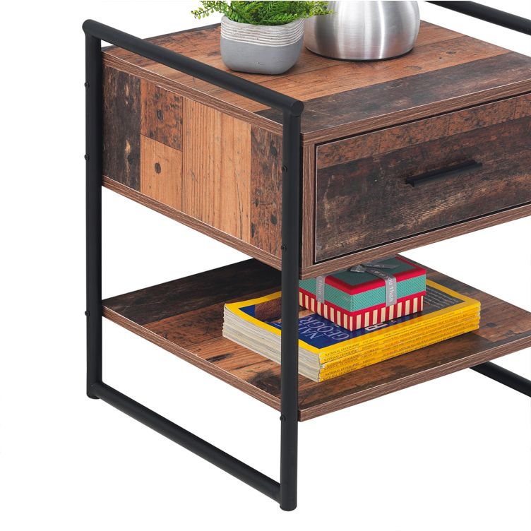 Abbey 1 Drawer Nightstand - Rustic Oak - image 4