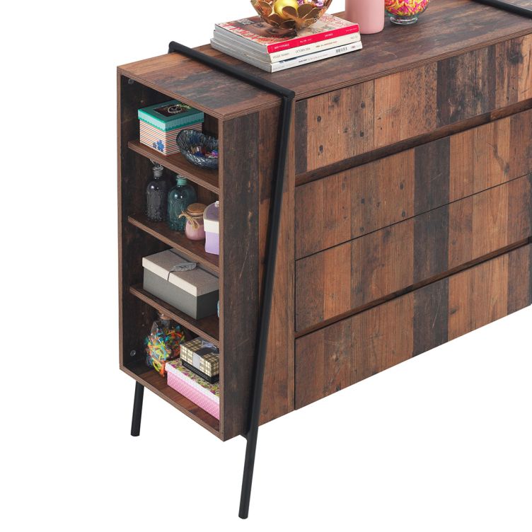 Abbey 4 Drawer Chest - Rustic Oak - image 6