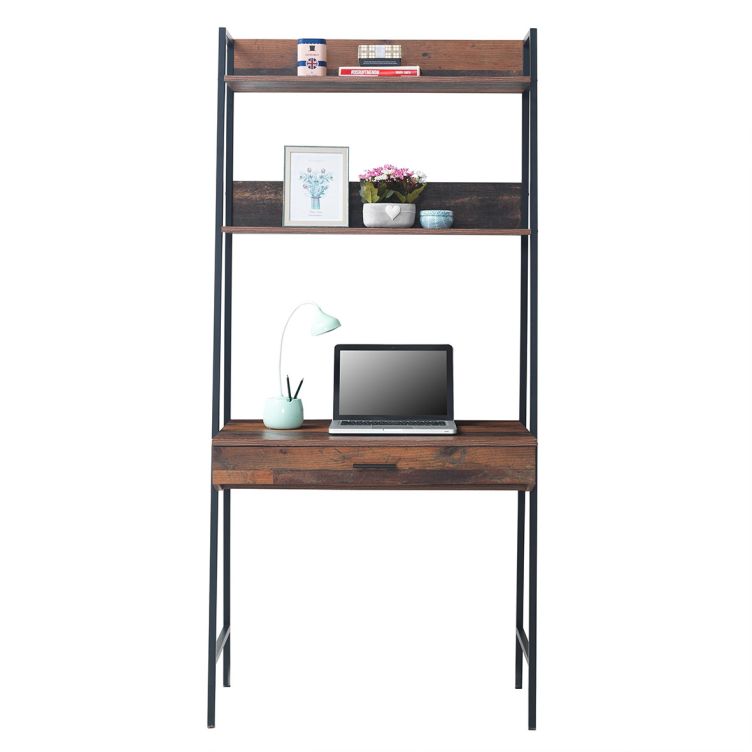 Abbey Desk with 1 Drawer - Rustic Oak - image 4