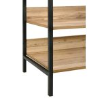 Zahra Wide Open Wardrobe with 4 Shelves – Wotan Oak – image 4