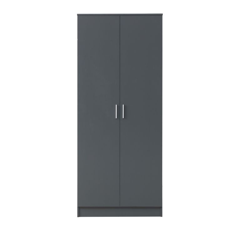 Rio Costa 2 Door Wardrobe – Dark Grey – image 1
