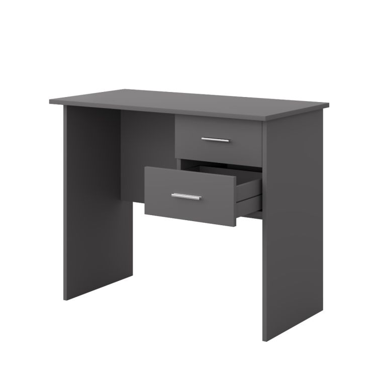 Rio Costa 2 Drawer Desk - Dark Grey - image 3