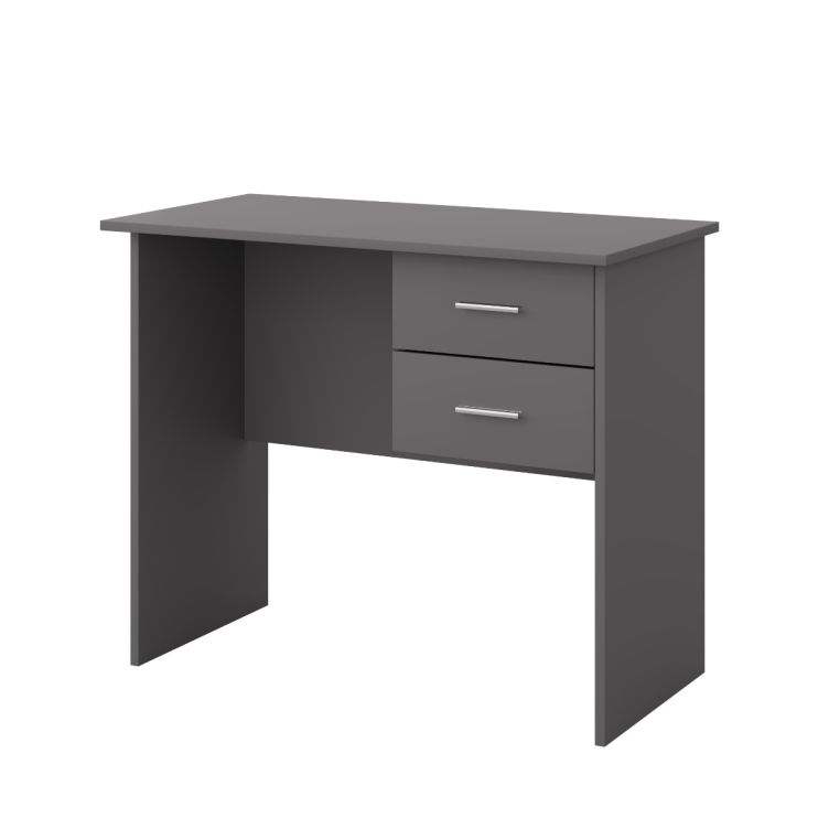 Rio Costa 2 Drawer Desk - Dark Grey - image 4