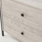 Zahra Open Wardrobe with 2 Drawers – Ash Oak – image 5