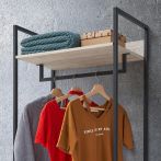 Zahra Open Wardrobe with 2 Drawers – Ash Oak – image 8