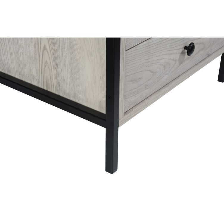 Zahra 3 Drawer Nightstand - Ash Oak - image 3