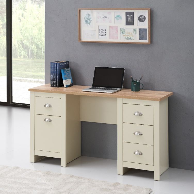 Lisbon Study Desk - Cream - image 2