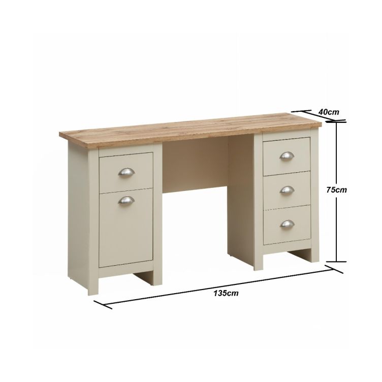 Lisbon Study Desk - Cream - image 7