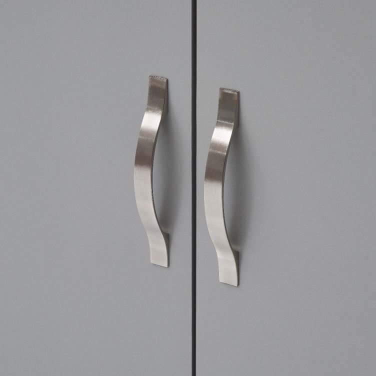 Essentials 2 Door Wardrobe – Light Grey – image 2
