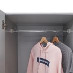 Essentials 2 Door Wardrobe – Light Grey – image 6