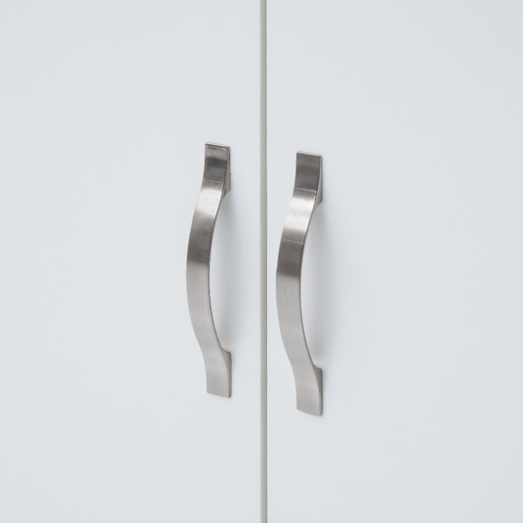 Essentials 3 Door Double Wardrobe – White – image 2