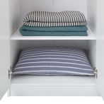 Essentials 3 Door Double Wardrobe – White – image 6
