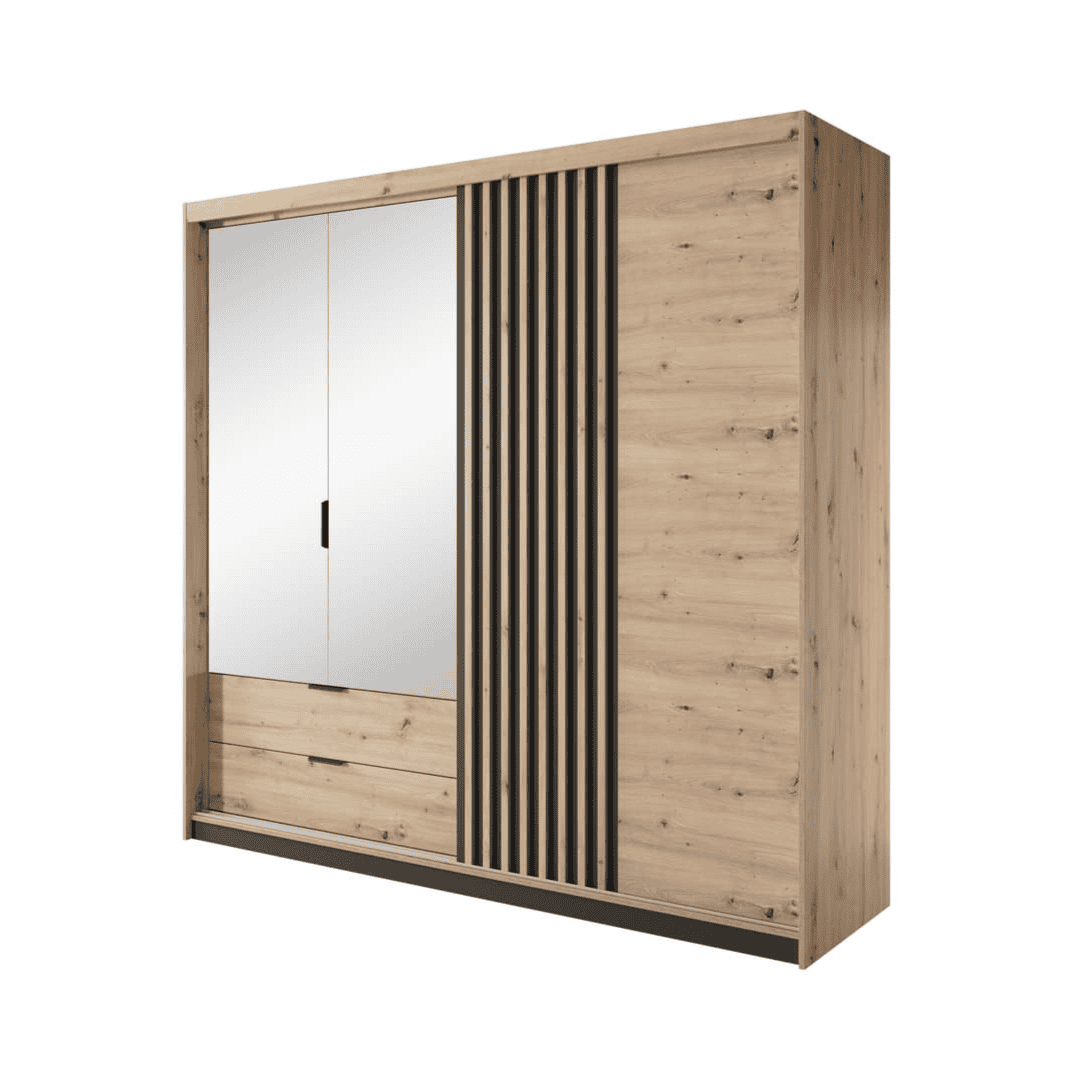 Tally Hinged Door Wardrobe 220cm - main product image