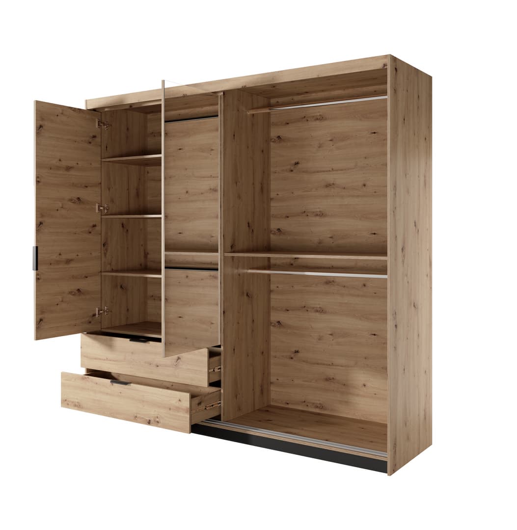 Tally Hinged Door Wardrobe 220cm - gallery image 2