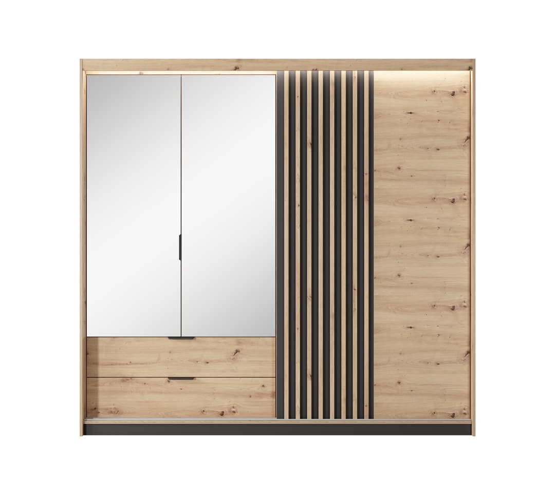 Tally Hinged Door Wardrobe 220cm - gallery image 3