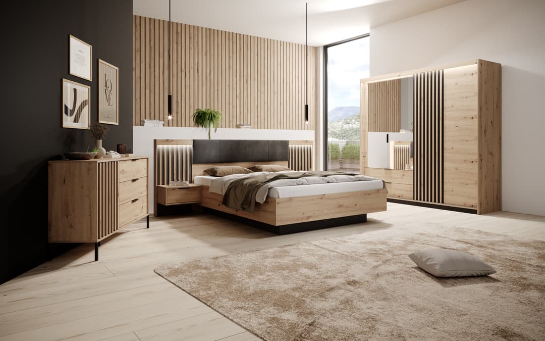 Tally Hinged Door Wardrobe 220cm - gallery image 6