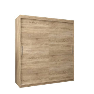 Tavira Wooden Wardrobe 2 Sliding Doors 180cm In Sonoma Oak