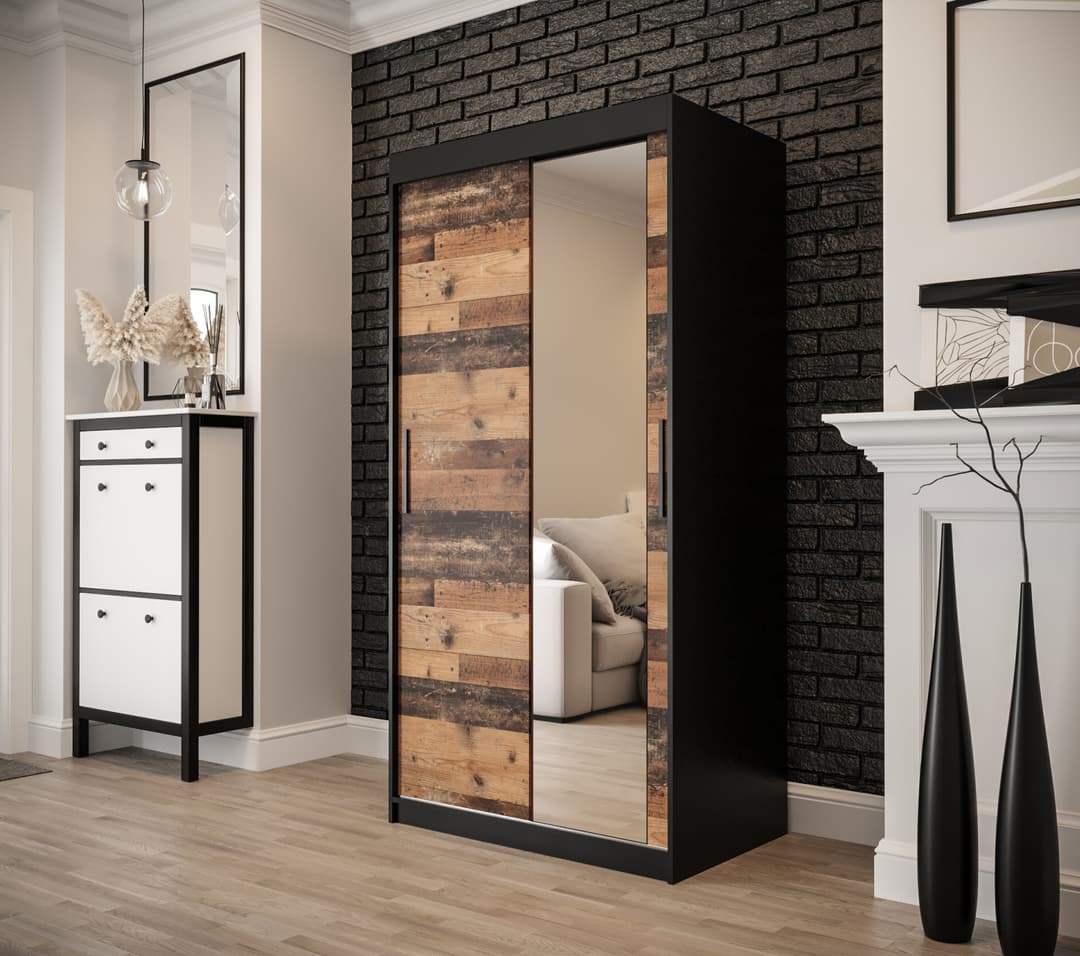 Tilburg II Sliding Door Wardrobe 100cm - gallery image 2