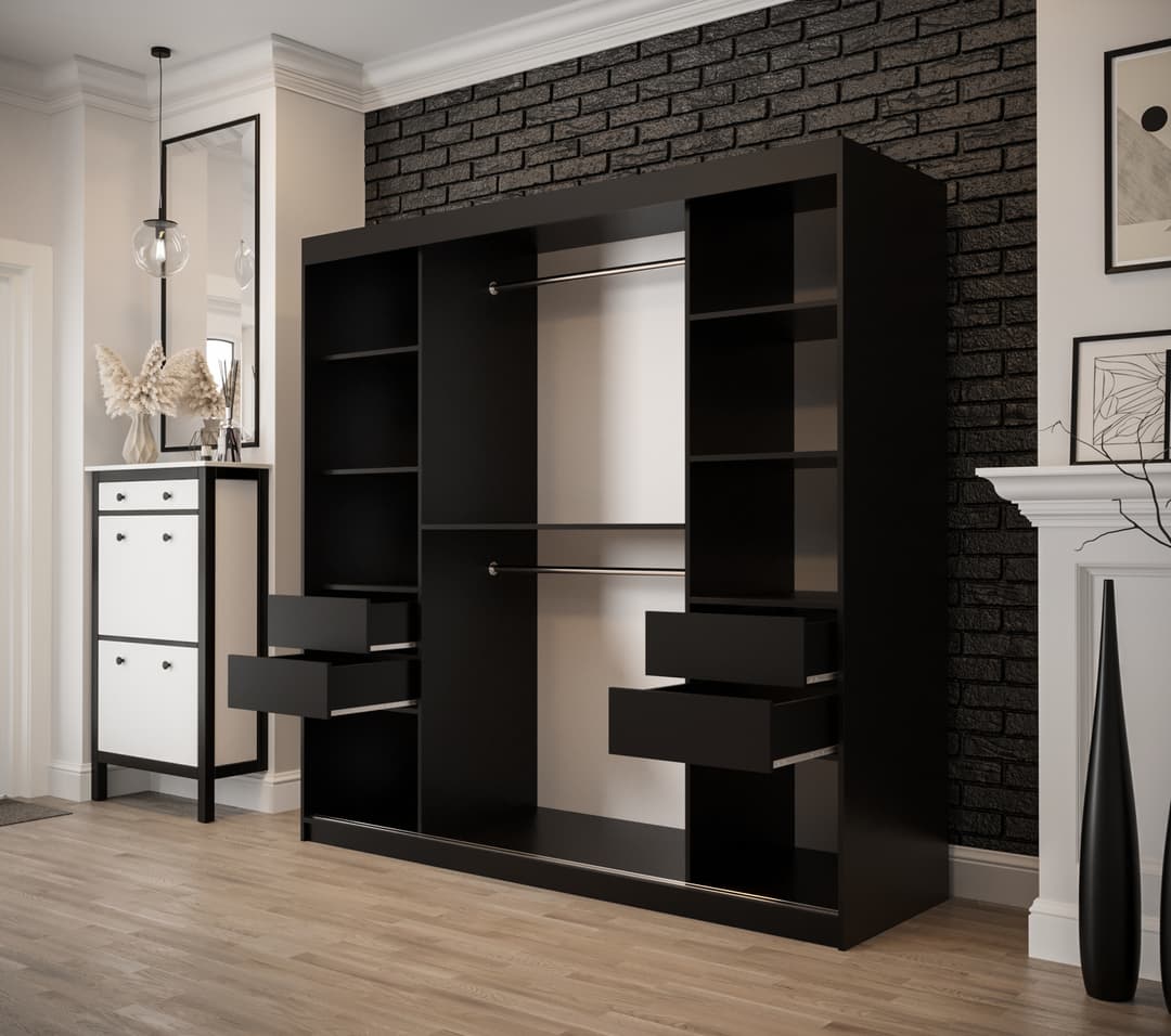 Tilburg II Sliding Door Wardrobe 200cm - gallery image 4