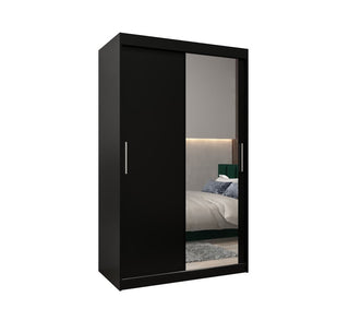 Tokyo II Sliding Door Wardrobe 120cm - Black — view 1