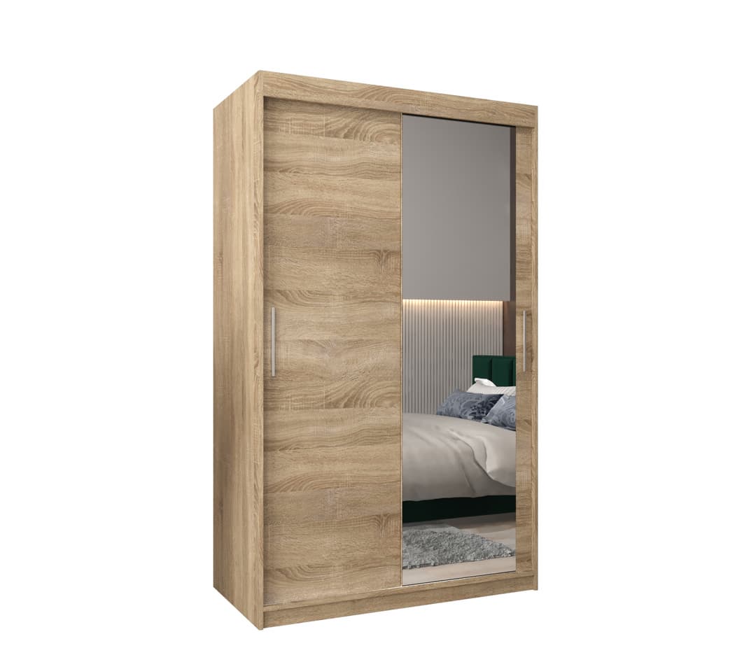 Tokyo II Sliding Door Wardrobe 120cm - Oak Sonoma — view 1