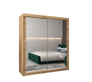 Tokyo III Sliding Door Wardrobe 180cm - Oak Artisan — view 1