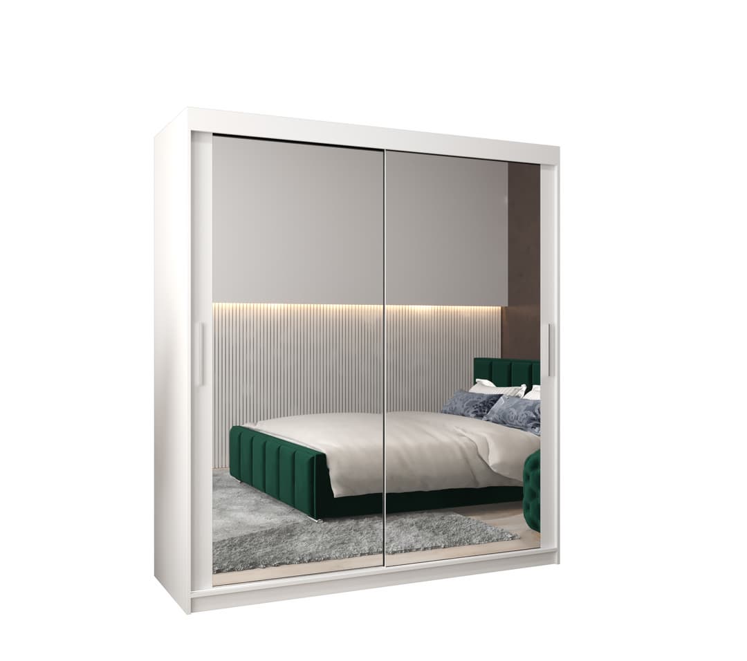 Tokyo III Sliding Door Wardrobe 180cm - White — view 1