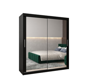 Tokyo III Sliding Door Wardrobe 180cm - Black — view 1